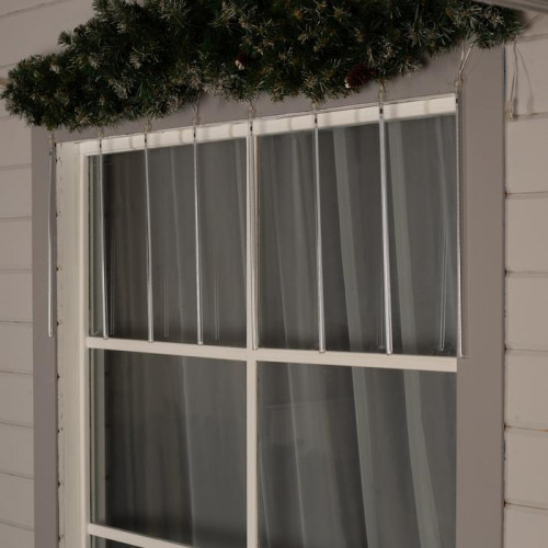 Гирлянда Сосульки 2.5×0.5 м., IP65, прозрачная нить, 288 мульти LED с эффектом стекания, 12 В., Luazon Lighting (5248336)