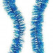 Мишура цвет голубой, диаметр 50 мм., длина 2 м., ЕлкиТорг (M50blue)