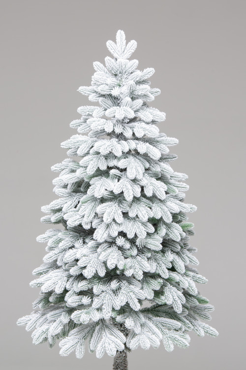 Искусственная елка Валдайская заснеженная 210 см., 100% литая хвоя, ЕлкиТорг (272210)