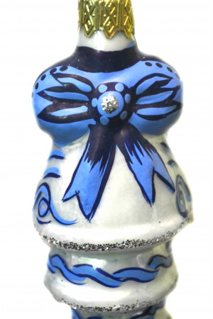 ФУ-263/Р Ёлочное украшение Колокольчик с бантом h-8 см., Коломеев