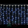 Светодиодный занавес с мерцающим диодом 2*3 м., 420 холодных белых LED ламп, белый провод, Winner Light (w.03.6W.420+)