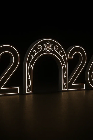 Светодиодные цифры &quot;2026&quot; 200 см., Сад Радости (SR017)