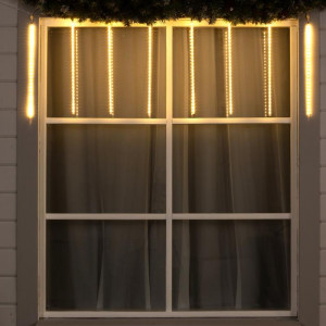 Гирлянда Сосульки 2.5×0.5 м., IP65, прозрачная нить, 288 теплых белых LED с эффектом стекания, 12 В., Luazon Lighting (5248338)