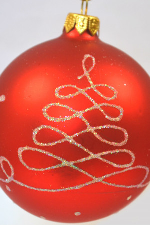 Стеклянный шар Бесконечность 85 мм, в подарочной упаковке, Батик (КУ-85-17378)