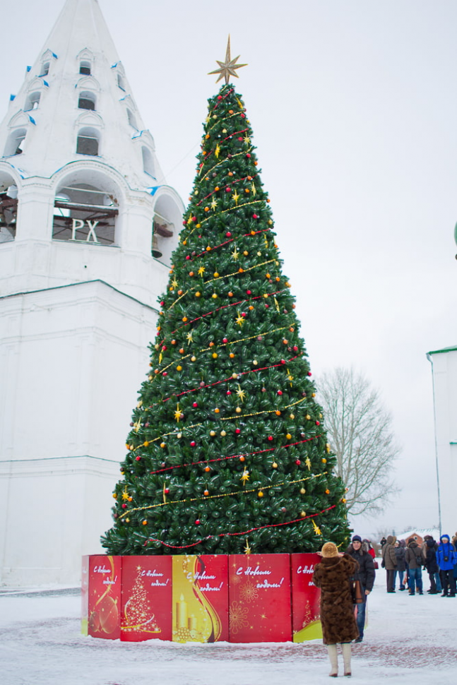 Уличная сосна Уральская зеленая 15 м., каркасная, Леска, Green Trees (GT15URLES)