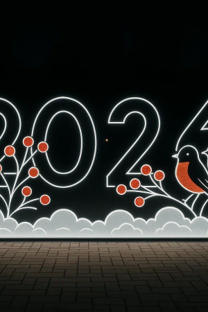 Светодиодные цифры &quot;2026&quot; 200 см., Сад Радости (SR018)