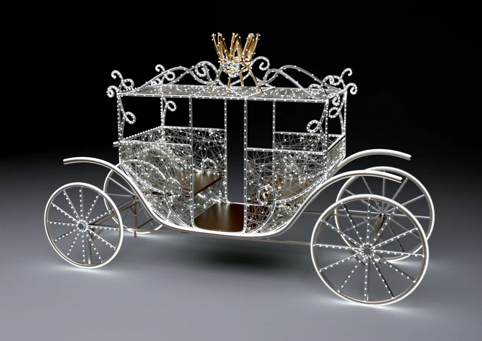 Светодиодная фотозона Карета Короля 260 см., Сад Радости (SR117)