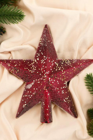 Макушка звезда Мэдисон 20 см., красный, Зимнее Волшебство (9510547)