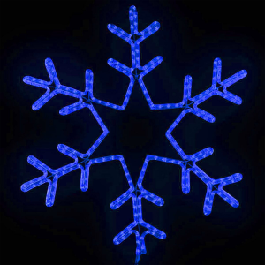 Светодиодная фигура Снежинка Путеводная Звезда 80 cм., синий, IP54, LTC (LC-13057)