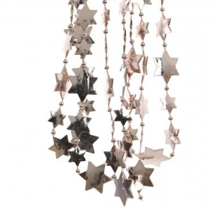 Бусы пластиковые Звезды 270 см розовые, Kaemingk (000469)