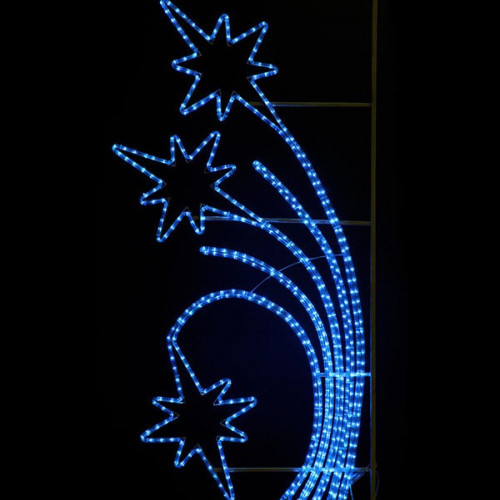 Светодиодная консоль Салют, 95*170 см., синие LED лампы, прозрачный силикон, LTC (SKL9-220B)