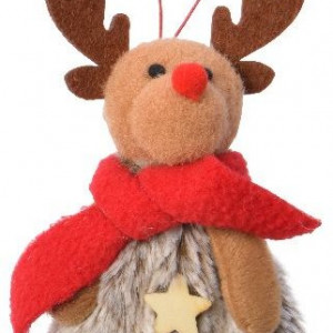 Украшение Олень с колокольчиками 6,5*17 см, Kaemingk (610359) 