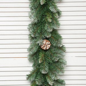 Хвойная гирлянда Северное сияние с шишками 270*30 см., ПВХ, ЕлкиТорг (23029)