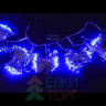 Гирлянда на дерево 5*20 м., 220V, 665 синих LED ламп, черный каучук, Winner Light (b.07.7B.665*5+)