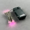 Светодиодная гирлянда 10 м., 3 батарейки типа D 4.5V, 100 LED ламп светло розового цвета, таймер, прозрачный провод, LTC (EST100-4W10-8BP)