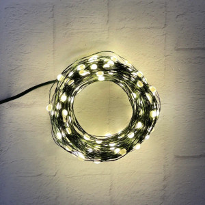 Гирлянда Капли 150 теплых белых макро ламп, 1500 см., 8 режимов, Christmas DeLuxe (87633)