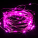 Светодиодная нить Роса 10 м., 100 розовых LED ламп, прозрачный провод, Winner (P.01.4T.100-)