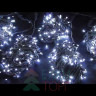 Гирлянда на дерево 5*20 м., 220V, 665 холодных белых LED ламп, черный каучук, Winner Light (w.07.7B.665*5+)