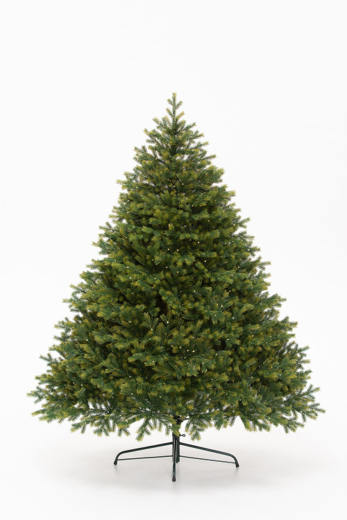 Искусственная елка Эрмитажная 150 см., теплых белых микро LED ламп, 100% литая хвоя, ЕлкиТорг (95150)