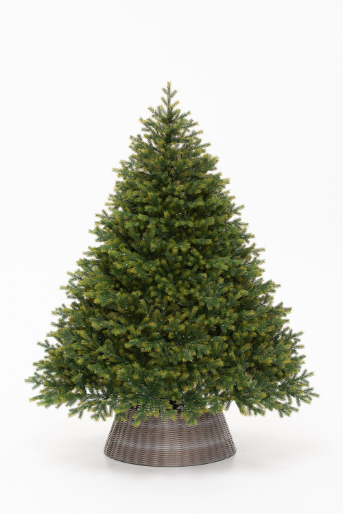 Искусственная елка Эрмитажная 150 см., теплых белых микро LED ламп, 100% литая хвоя, ЕлкиТорг (95150)