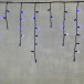 Светодиодная бахрома с колпачком 3,1*0,5 м., 120 синих LED ламп, мерцание, каучуковый черный провод, LTC (LL120BLW-1-2B)