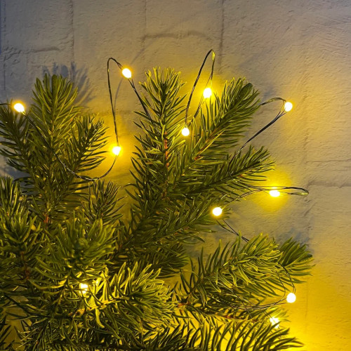 Гирлянда Капли 150 макро ламп цвета шампань, 1500 см., 8 режимов, Christmas DeLuxe (87760)