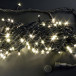 Светодиодная нить с контроллером 20 м., 220V, 200 теплых белых LED ламп, черный ПВХ провод, Rich LED (RL-T20C2-B/WW)