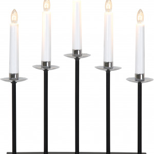 Светильник декоративный Greta, 37х31 см., 5 ламп, чёрный хром, Star Trading (138-27)