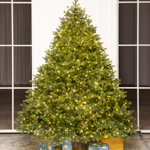 Искусственная елка Эрмитажная 180 см., теплых белых микро LED ламп, 100% литая хвоя, ЕлкиТорг (95180)