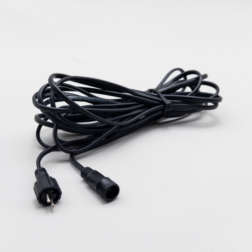 Соединитель 5 м. для нитей 24В. без возможности управления, провод черный ПВХ, IP65, LTC (SLL5m-11-1)