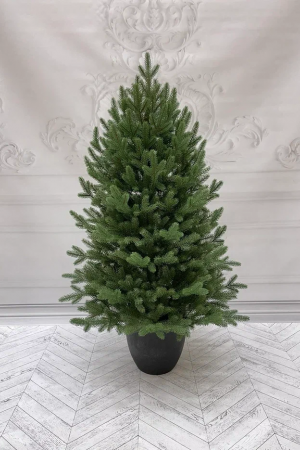 Ель Русская Премиум 90 см. в кашпо, 100% литая хвоя, TreeDeLux (70207)