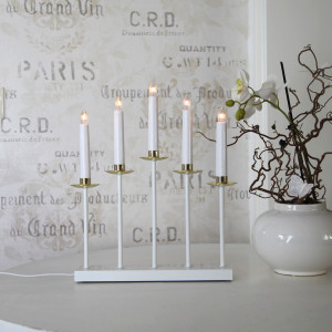 Светильник декоративный Greta 37х31 см., 5 ламп, белый хром, Star Trading (138-28)