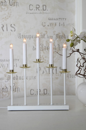 Светильник декоративный Greta 37х31 см., 5 ламп, белый хром, Star Trading (138-28)