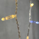 Светодиодная бахрома с колпачком 3,1*0,5 м., 120 теплых белых LED ламп, мерцание, прозрачный провод ПВХ, IP65, LTC (PIL120BLWCAP-10-2WW)