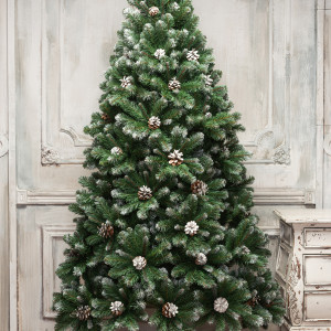 Искусственная елка Снежная королева заснеженная 270 см., мягкая хвоя, ЕлкиТорг (33270)