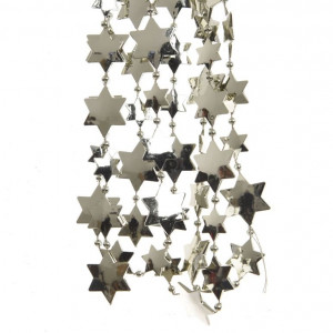 Бусы пластиковые Звезды 2.6*270 см., стальные, Kaemingk (000480)