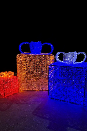 Светодиодная инсталляция Подарки 30/50/80 см. 3 шт., Сад Радости (SR317)