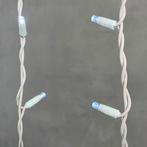 Светодиодная бахрома с колпачком 3,2*0,9 м., 168 белых LED ламп, каучуковый белый провод, LTC (LL168-8-2W)