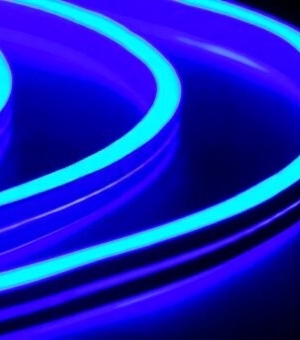 Гибкий Неон двусторонний 50 м., синий, 8*16 мм., 24 В, TeamProf (TPF-FX816D-120-24V-W/B)