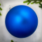 Шар пластиковый матовый 250 мм., синий, ЕлкиТорг (150128)