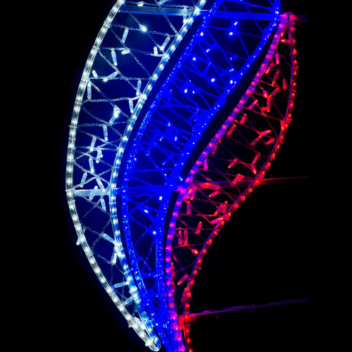Светодиодная консоль Звезда с Российским Флагом 60*200 см., Триколор, LTC (LC-13407)