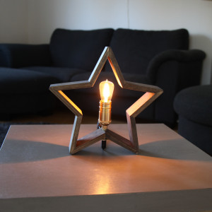 Светильник декоративный Звезда LYSEKIL 29х30 см., коричневый, Star Trading (257-33)