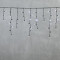 Светодиодная бахрома с колпачком 3,1*0,5 м., 120 холодных белых LED ламп, мерцание, черный провод ПВХ, IP65, LTC (PIL120BLWCAP-11-2W)