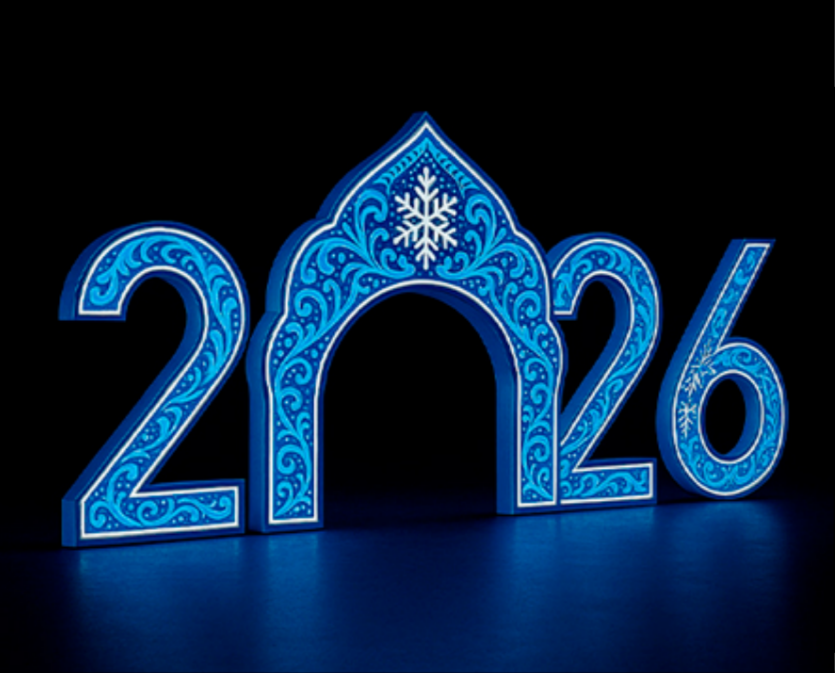 Светодиодные цифры "2026" 200 см., Сад Радости (SR024)
