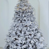 Искусственная елка Камчатская заснеженная 500 см., теплых белых Led ламп., литая хвоя+пвх, ЕлкиТорг (134500)