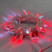 Светодиодная гирлянда с колпачком 100 красных LED ламп 10 м., мерцание, 24В., прозрачный провод ПВХ, IP65, LTC (PST100BLWCAP-10-1R)
