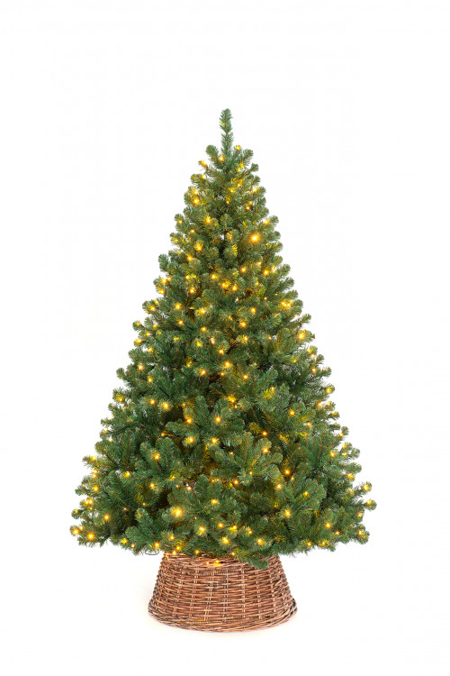 Искусственная елка Звездная 240 см., 570 мульти+теплых белых LED ламп, мягкая хвоя, ЕлкиТорг (189240)