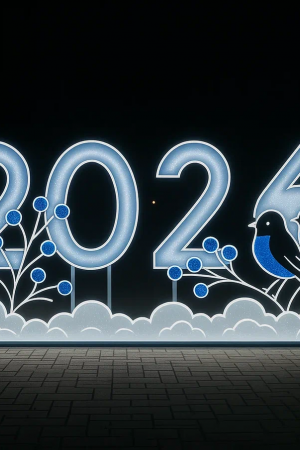 Светодиодные цифры &quot;2026&quot; 200 см., Сад Радости (SR025)