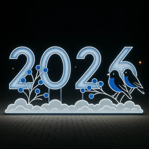 Светодиодные цифры &quot;2026&quot; 200 см., Сад Радости (SR025)