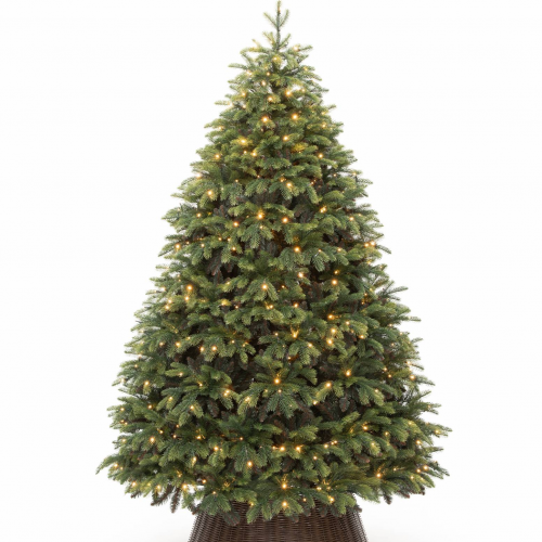 Искусственная елка Богемская 180 см., теплых белых LED ламп, Литая хвоя+ПВХ, ЕлкиТорг (180180)